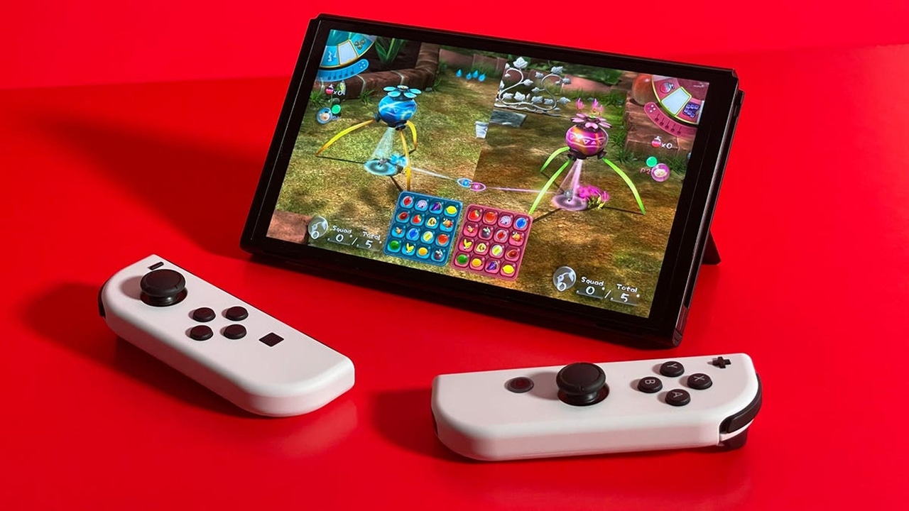 Screenshot of the undocked Nintendo Switch.