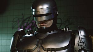 A screenshot of RoboCop from RoboCop: Rogue City