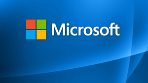 Logo for tech company Microsoft.